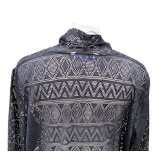 NWT Nygard Swim Coverup Open Front Long Sleeve Sz. 1X Lace Plus - Picture 5 of 8